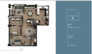 Apartamento en venta Edificio Elemento Norte zona 13 con 4 habitaciones!!! — miniatura 2 de 7