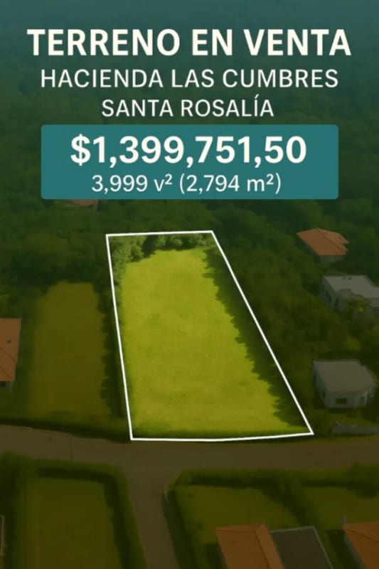Amplio terreno en Hacienda de Las Cumbres, Legado del Bosque — foto 1 de 1